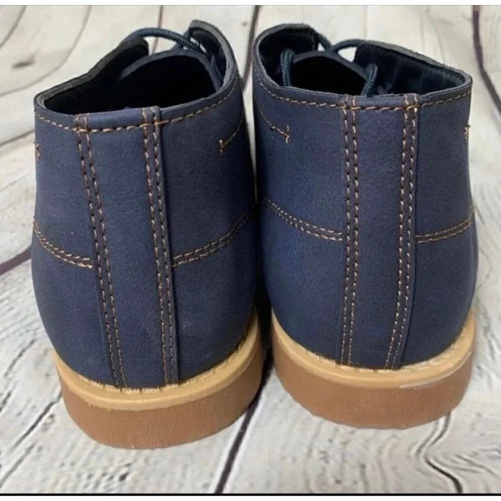 Levi's Jax Winston Chukka Boots Mens Blue Vegan Suede Gum Sole Casual NWT‎